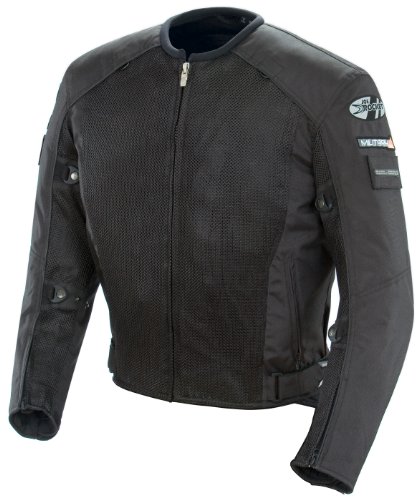 Joe Rocket Mens Recon Military Spec Mesh Motorcycle Jacket Black/Black Extra Large XL