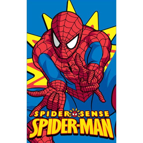 Spiderman Marvel Comic Spider Sense Blue Red Bedroom Floor Rug OFFICIAL
