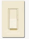 Almond Lutron Single Pole Preset Designer Dimmer