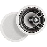 Polk Audio TC80i Round 2-Way 8-Inch In-Ceiling Loudspeaker (Single, White)