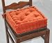 Homescapes Dining & Garden Chair Booster Cushion, Terracotta,100% Cotton Velvet with supportive cotton filling, Useful during pregnancy & post operation care with 10cm lift.
