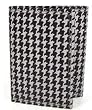 Houndstooth Leather Tri-Fold Wallet