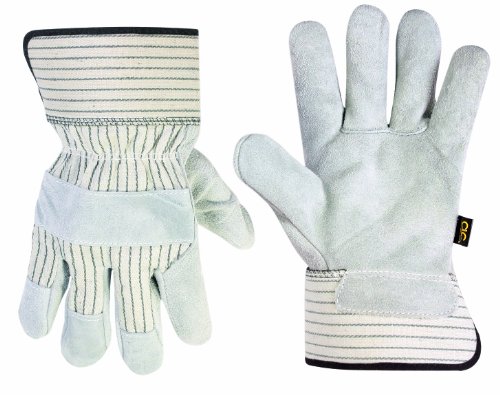 Custom Leathercraft 2040XL Work Gloves with Economy Split Cowhide Palm and Safety Cuff, Extra Large On Sale