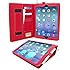 Snugg iPad Air 1 Case - Executive Smart Cover With Card Slots & Lifetime Guarantee (Red Leather) for Apple iPad Air (iPad 5)