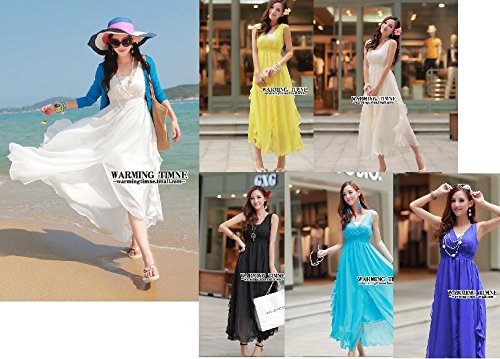 [Kapua] エレガント フェミニン リゾート シフォン マキシワンピース レディース op