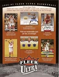 2006 /07 Upper Deck Fleer Ultra Basketball Cards Unopened Hobby Pack (8 cards per pack, 1 gold medallion insert per pack plus randomly inserted Autographs, Jersey Cards, and Rookie Cards of Adam Morrison, JJ Reddick, and other future stars!)