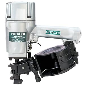 Hitachi VH650 Round Head 1-1 4-Inch to 2-1 2-Inch Coil Framing Nailer by Hitachi