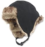 Timberland Men's Cotton Canvas Faux Fur Trapper Hat