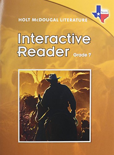 Holt McDougal Literature Texas: Interactive Reader Grade 7