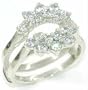 1 Ct tw Sterling Silver CZ Twin Valley Ring - Size: 5.5