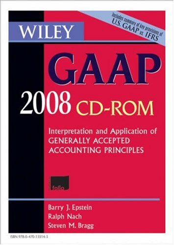 Cover image : Wiley GAAP 2008: Interpretation and Application of Generally Accepted Accounting Principles (Wiley Gaap (CD-Rom))