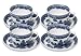HIC Blue Willow Cup and Saucer, Set of 4