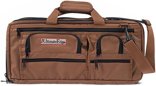 The Ultimate Edge 3 Section Knife Bag Deluxe, Chocolate Brown