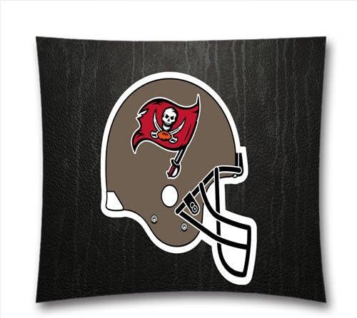 AM Kingdom Sports NFL Tampa Bay Buccaneers Teams Square Decorative Throw Pillow Cushion Covers for Sofa and Bed, 18"x18"(45cmx45cm) Sports Theme 2164