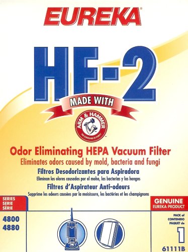Buy Now at Amazon.com: Eureka 61111 HF-2 HEPA Filter W/ Arm & Hammer