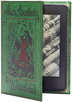 KleverCase Book Cover Case for Amazon Kindle 4th or 5th Gen Only - Alice in Wonderland