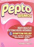 Pepto Bismol Individual Sealed 2 Tablets in a Packet (Box of 25 Packets) Total 50 Tablets