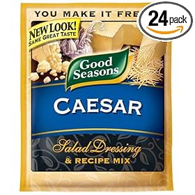 Good Seasons Salad Dressing & Recipe Mix, Caesar, 1.2-Ounce Packets (Pack of 24)