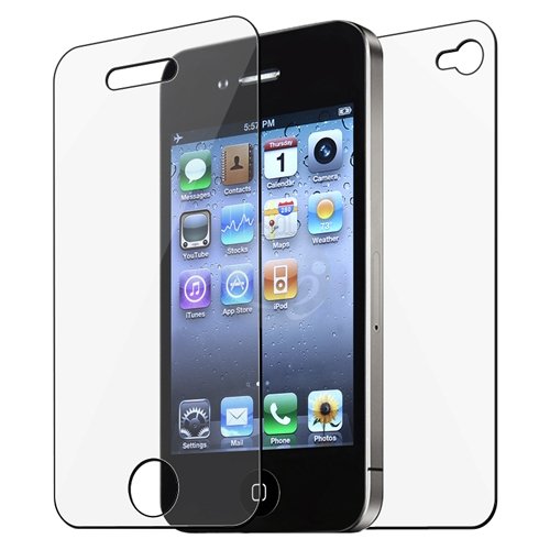 PREMIUM Screen + Back Protector Compatible with iPhone? 4 4G Accessory