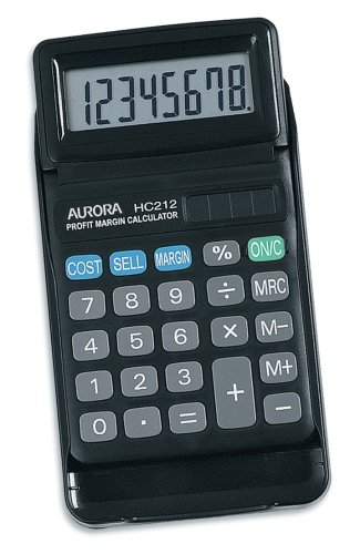 Aurora HC212 Dual Power Slide Case Style 8 Digit Profit Margin Calculator