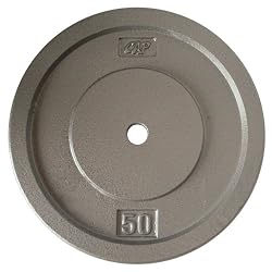 Cap Barbell Free Weights Gray Standard Plate (50-Pounds)
