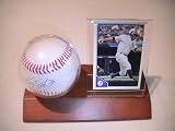 Curtis Granderson New York Yankees Signed Autographed Baseball & Wood Case Plus Card Coa