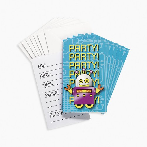 Robot Invitations (8 pc) 513TkCwldcL Robot Invitations (8 pc)