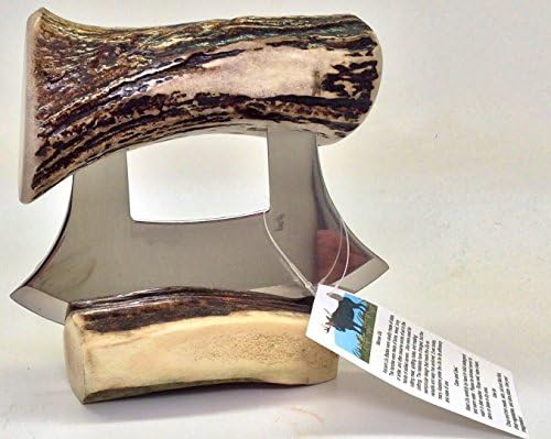 Made in Alaska Natural Moose Antler Oversized Ulu Knife