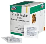 First Aid Only Aspirin, 5 Grain, Tablets, 50 2-packs, 100-Count Boxes (Pack of 6)