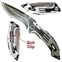 Matrix Stainless Steel Folding Knife - Silver Finish