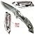 Matrix Stainless Steel Folding Knife - Silver Finish