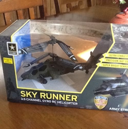 US Army 3.5 Channel Sky Runner Gyro RC Helicopter