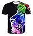 Uideazone Unisex 3D Fashion Creative Tee Hisper Short Sleeve T-Shirt
