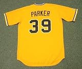 DAVE PARKER Pittsburgh Pirates 1979 Majestic Cooperstown Throwback Away Baseball Jersey, MEDIUM