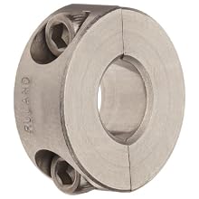 Ruland Two-Piece Clamping Shaft Collar, Stainless Steel 303