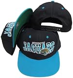Jacksonville Jaguars Black / Teal Two Tone Plastic Snapback Adjustable Plastic Snap Back Hat / Cap