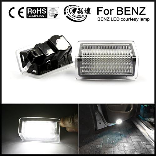 LEIHUANG Outstorer 2x Ghost LED Door Step Courtesy Shadow Laser Light for Mercedes S-Class 09-14