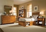 American Drew 181 Bedroom Series Sterling Pointe Underbed Storage Platform Bedroom Set in Maple