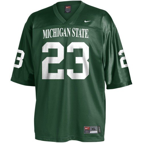 Nike Michigan State Spartans #23 Green Replica Football Jersey