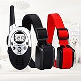 SALE: TrainPro 1100 Yard Dual Rechargeable Waterproof Dog Training Collars with Updated 2016 Crystal LCD Remote Control. Safely Train Two Dogs at Same Time.