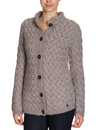 Murphy & Nye Damen Strickjacke, Zopfmuster Z11400-ML9030-000000-J09830-MARGY CARDIGAN, Gr. 46 (XL), Braun (J09830 CAMEL MIXED)