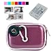 NB-5L Canon Replacement Battery + Slim Kroo Camera Case for Canon PowerShot SD700IS SD790IS SD800IS SD850IS SD870IS SD880IS SD890IS SD900 SD950IS SD970IS SD990IS (Purple Candy Glossy)