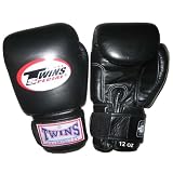 12 oz. Twins Sparring Gloves - Black by 