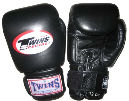 12 oz. Twins Sparring Gloves - Black