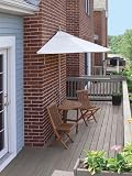 TERRACE MATES VILLA 5 Piece Standard Set with 9 Ft. OFF THE WALL BRELLA in Natural Olefin Canopy