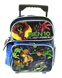 Cartoon Network - Ben 10 Rolling Backpack - Kid Size Ben 10 Alien Force Wheeled Backpack (12in)