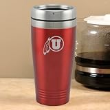 NCAA Utah Utes Red 16oz. Team Logo Thermo Travel Tumbler