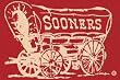 Oklahoma Sooners "Covered Wagon" 5' 4" x 7' 8" Team Spirit Area Rug
