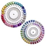 96 Pieces Assorted Colors Headed Pins for all Sewing
