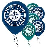 Seattle Mariners Latex Party Balloons (6 Pack)
